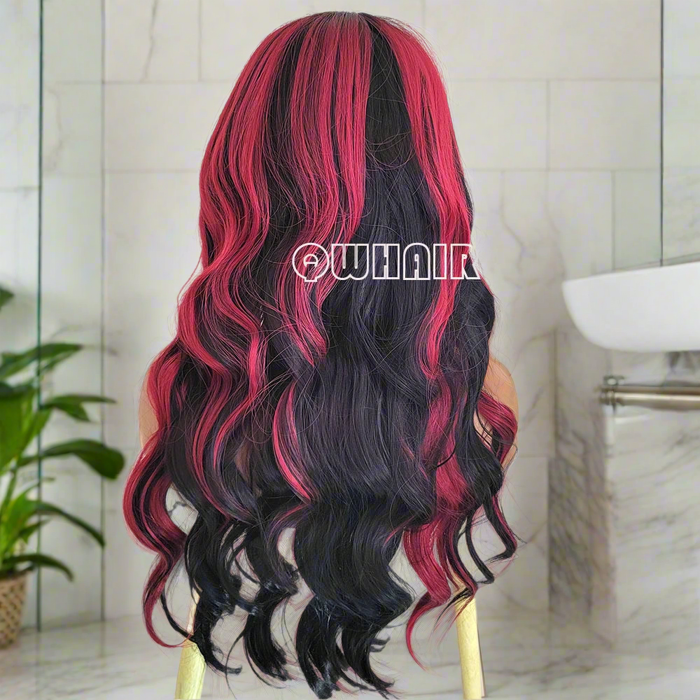 Synthetic Body Wave Heat Resistant Lace Front Wigs