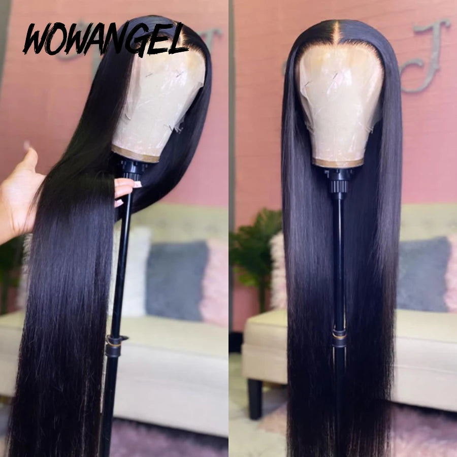 Glueless Lace Front Pre-Plucked Straight Melt Skins Human Virgin Hair Wigs