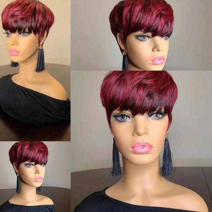 Synthetic Pixie Cut Bob Wig