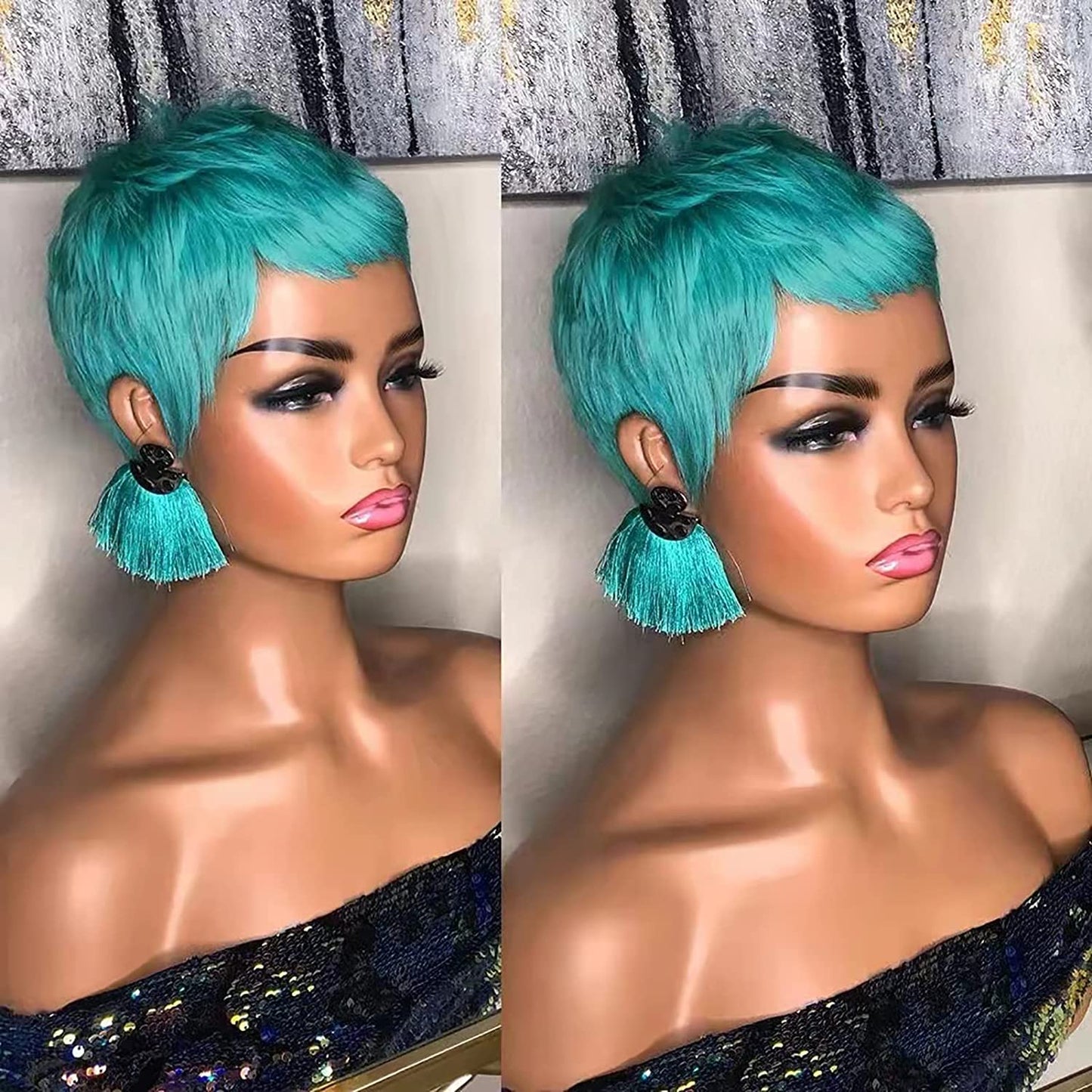 Synthetic Pixie Cut Bob Wig