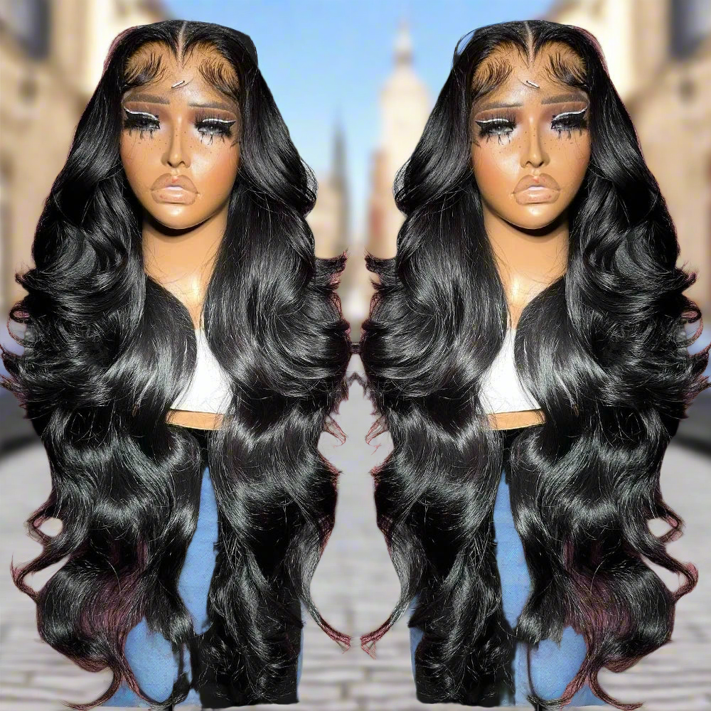 Glueless Synthetic Lace Front Body Wave Wigs