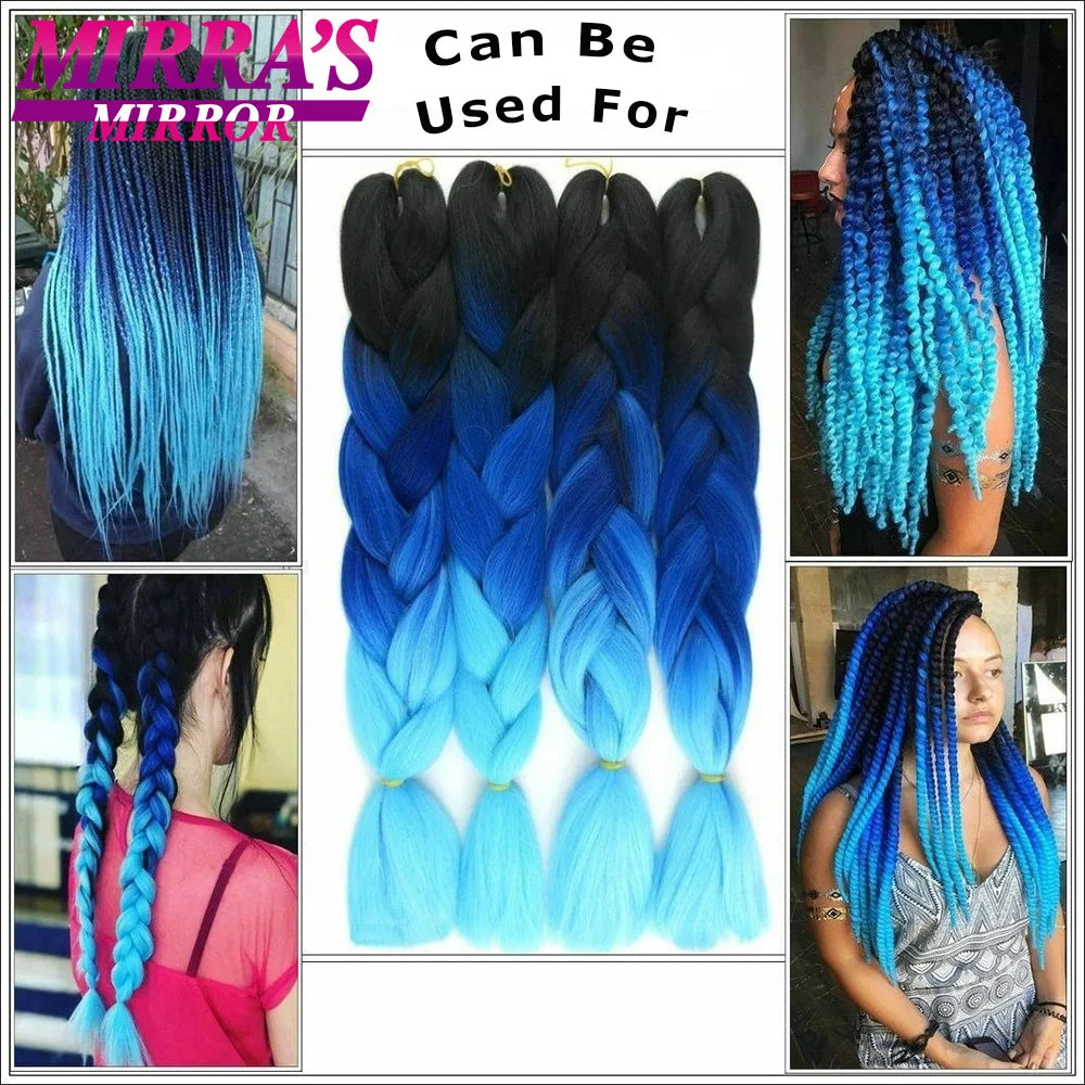 Ombre Synthetic Jumbo Braiding Hair Extensions (Bulk)