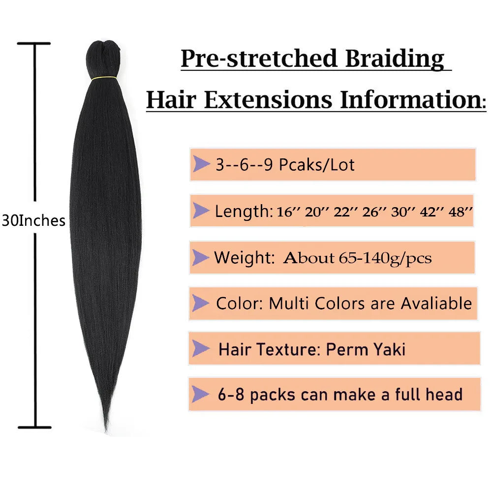 Synthetic Yaki  Extension Braiding Hair (Bulk)