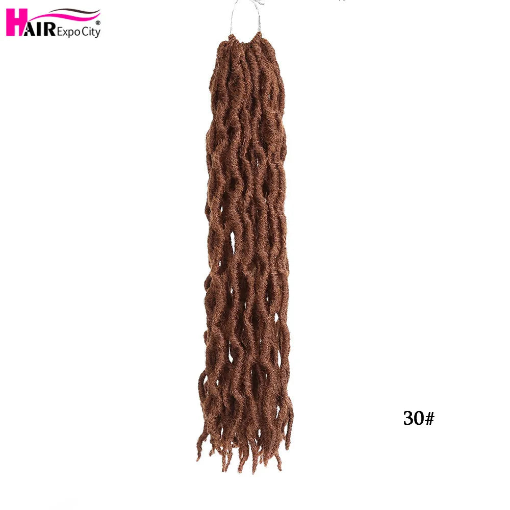 Crochet Goddess Faux Locs Synthetic Wave Hair