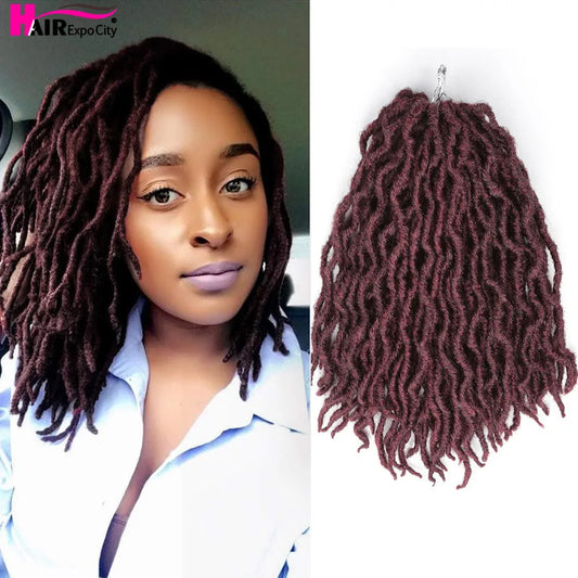 Crochet Hair Synthetic Goddess Faux Locs Wave Hair