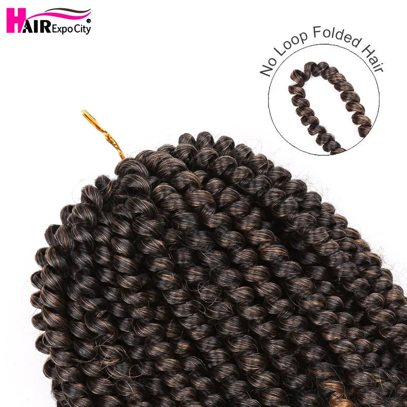 Crochet Hair Synthetic Extensions Spring Twist