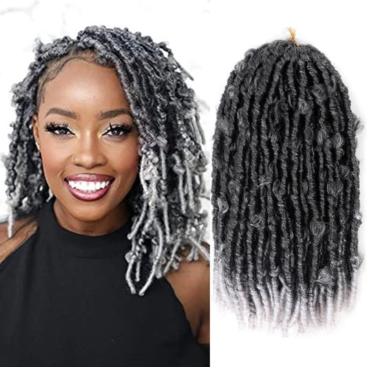 Pre Looped Crochet Synthetic Butterfly Locs Hair