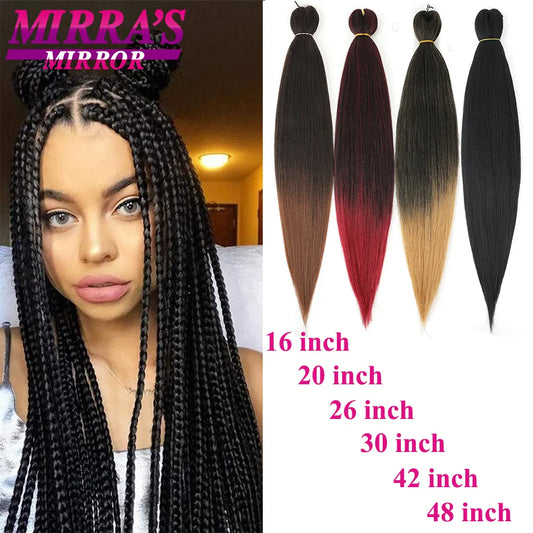 Pre-Stretched Synthetic Yaki Hair Extensions (Bulk)