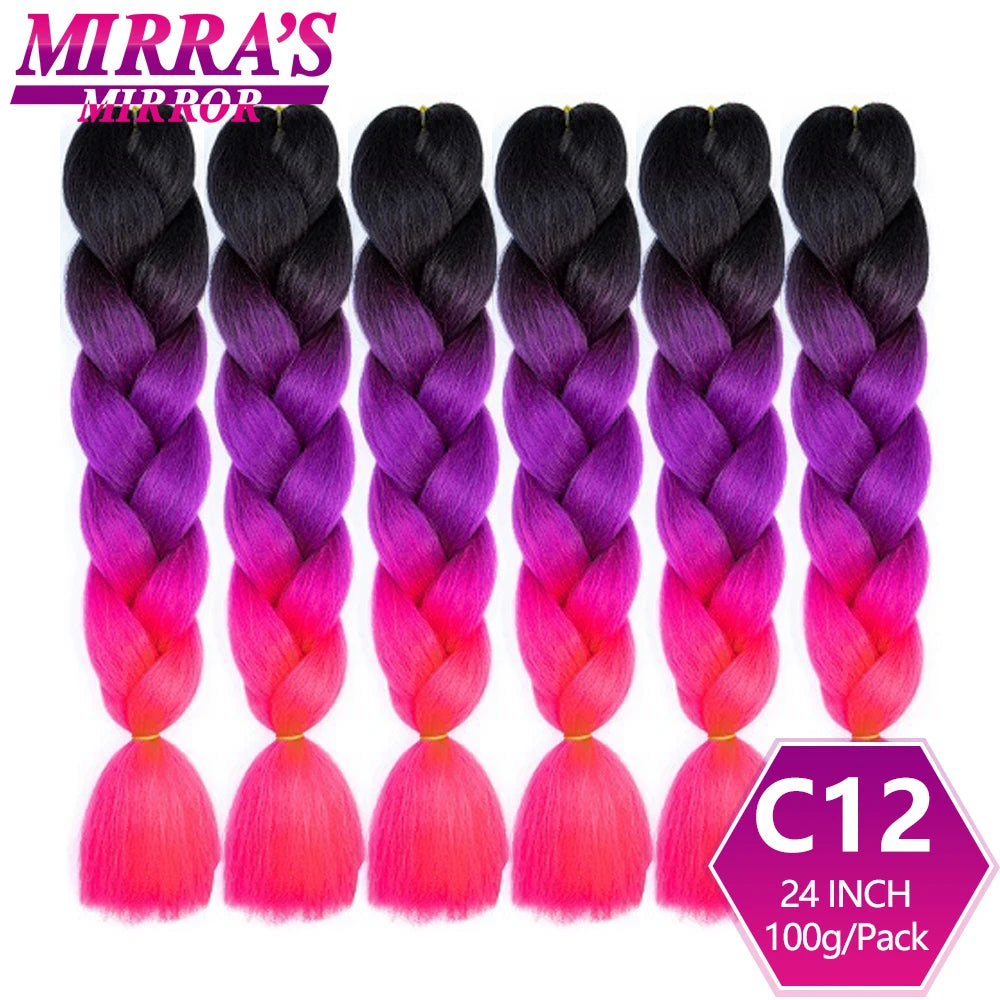 Ombre Synthetic Jumbo Braiding Hair Extensions (Bulk)