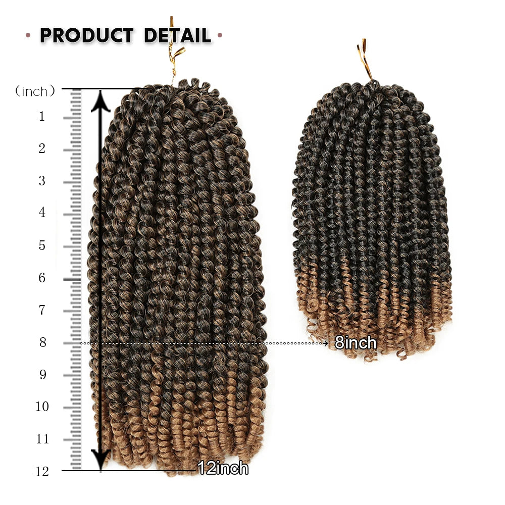 Crochet Hair Extensions Synthetic Spring Twist Hair