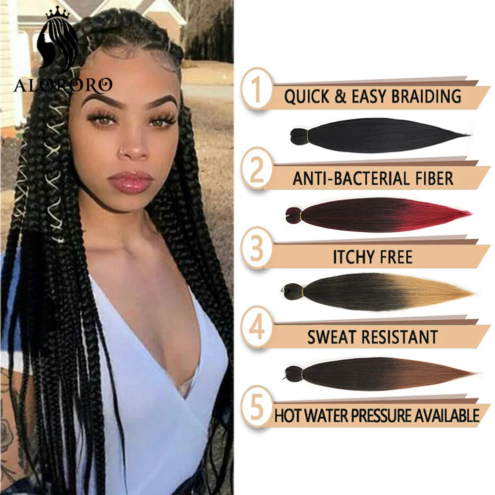 Synthetic Yaki  Extension Braiding Hair (Bulk)