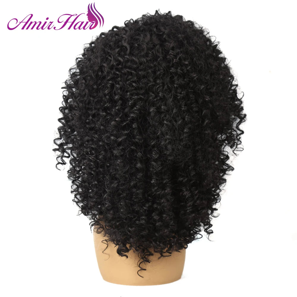 Synthetic Curly With Bangs Wigs