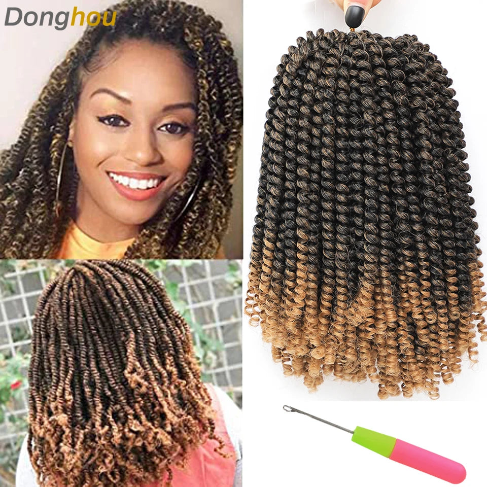 Synthetic Spring Twist Crochet Braids (Bulk)