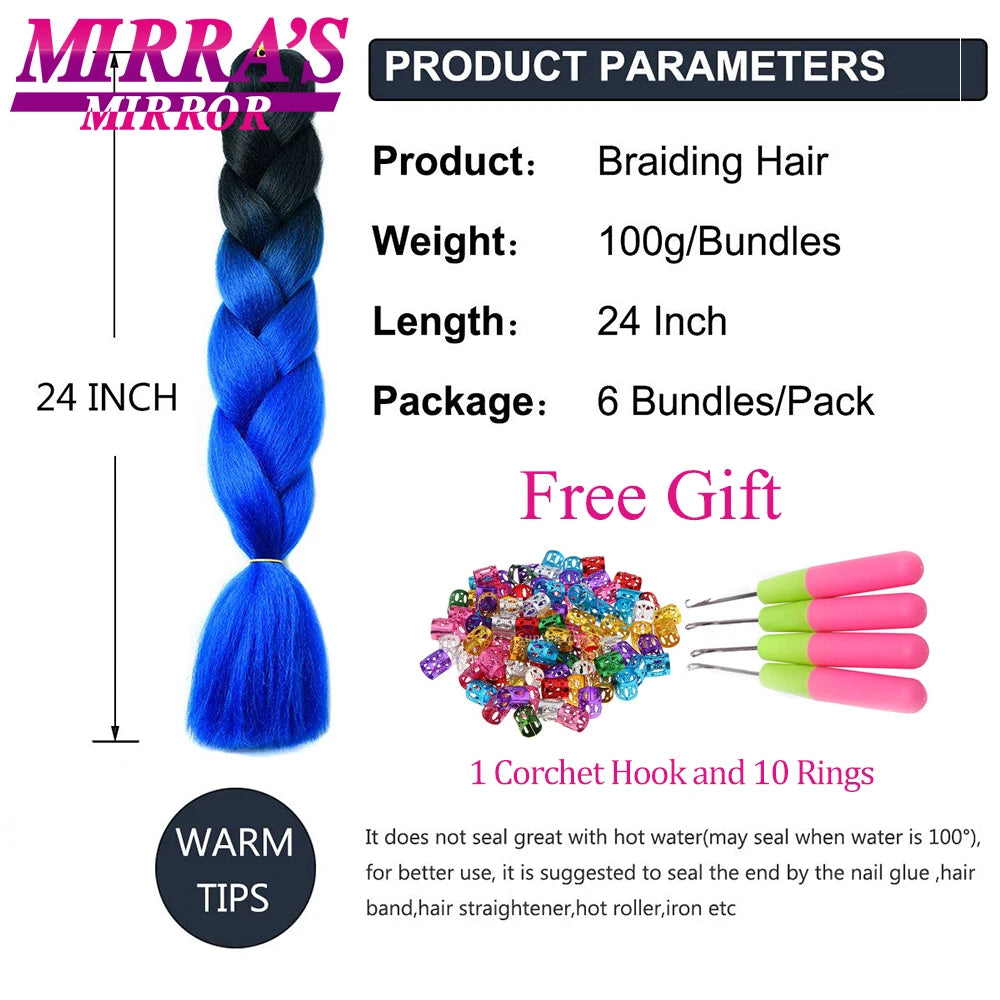 Ombre Synthetic Jumbo Braiding Hair Extensions (Bulk)