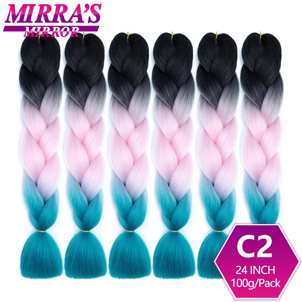 Ombre Synthetic Jumbo Braiding Hair Extensions (Bulk)