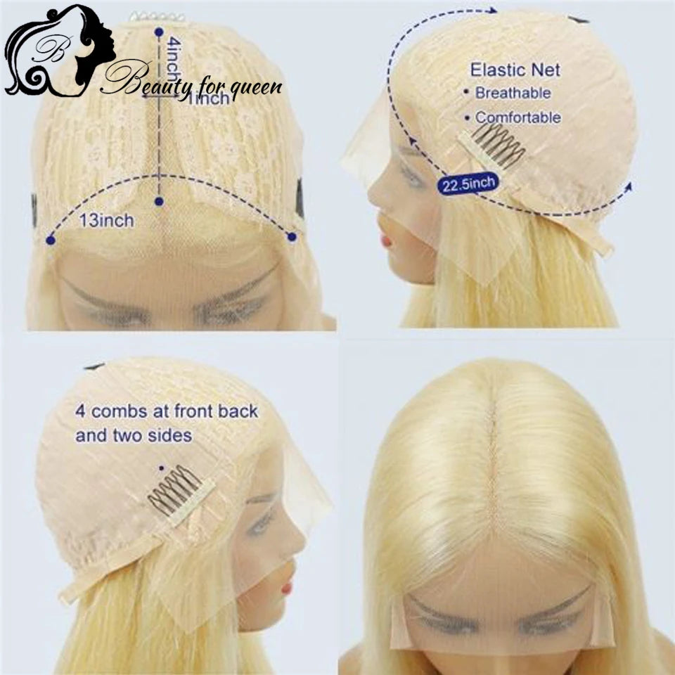 Lace Front Pre-Plucked Brazilian Human Remy Hair With Baby Hair Wig