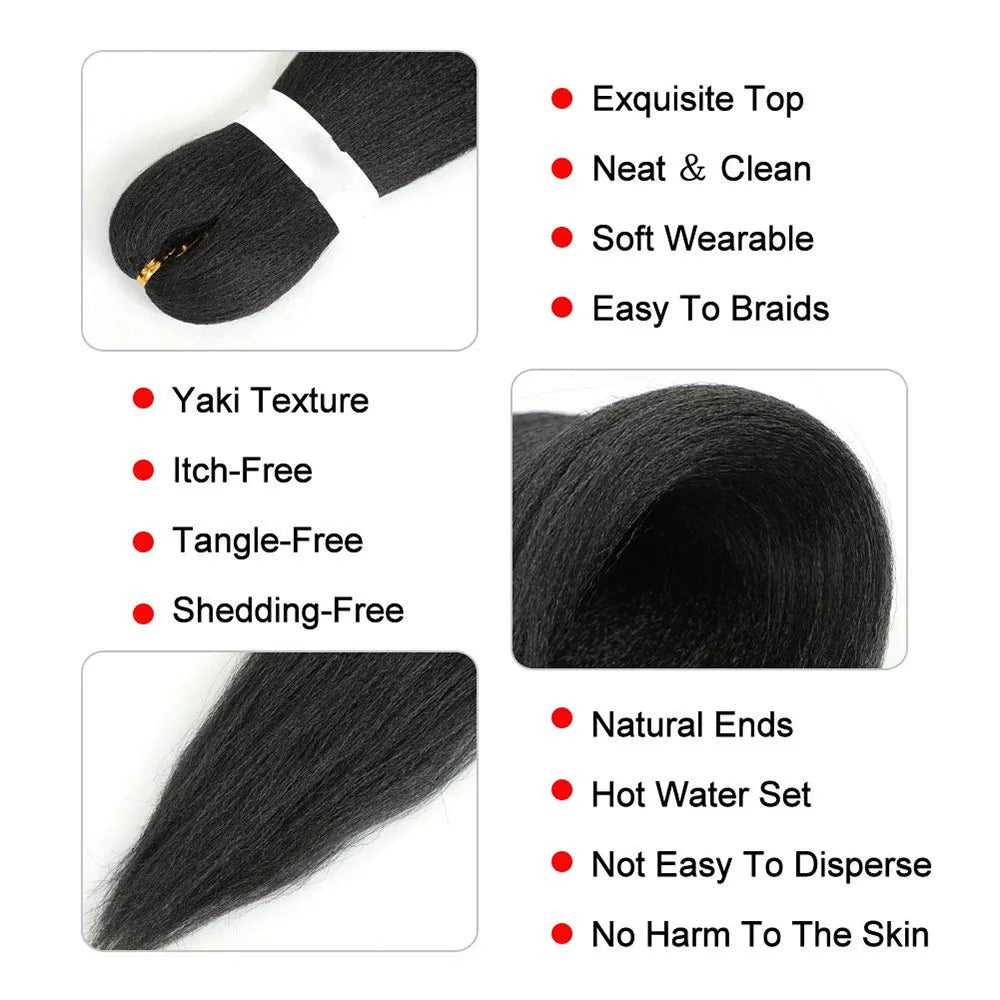 Synthetic Yaki  Extension Braiding Hair (Bulk)