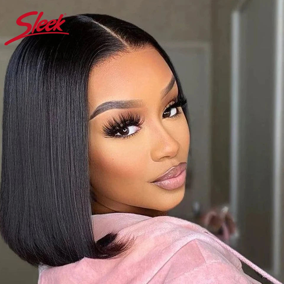 Lace Front Human Hair Remy Brazilian Straight Wigs