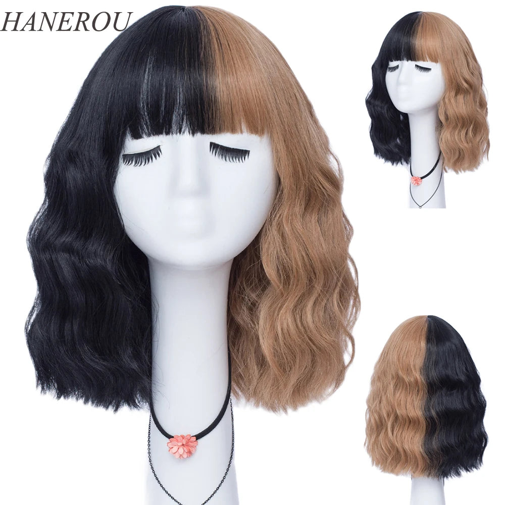 Synthetic High Resistant Two Tone Color Wigs