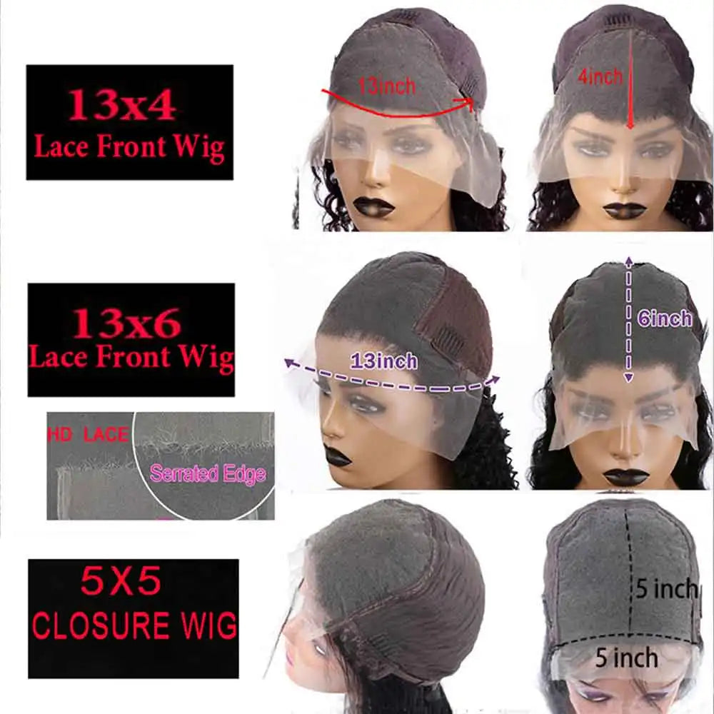 Glueless Lace Front Pre-plucked Purple Remy Human Hair Wigs