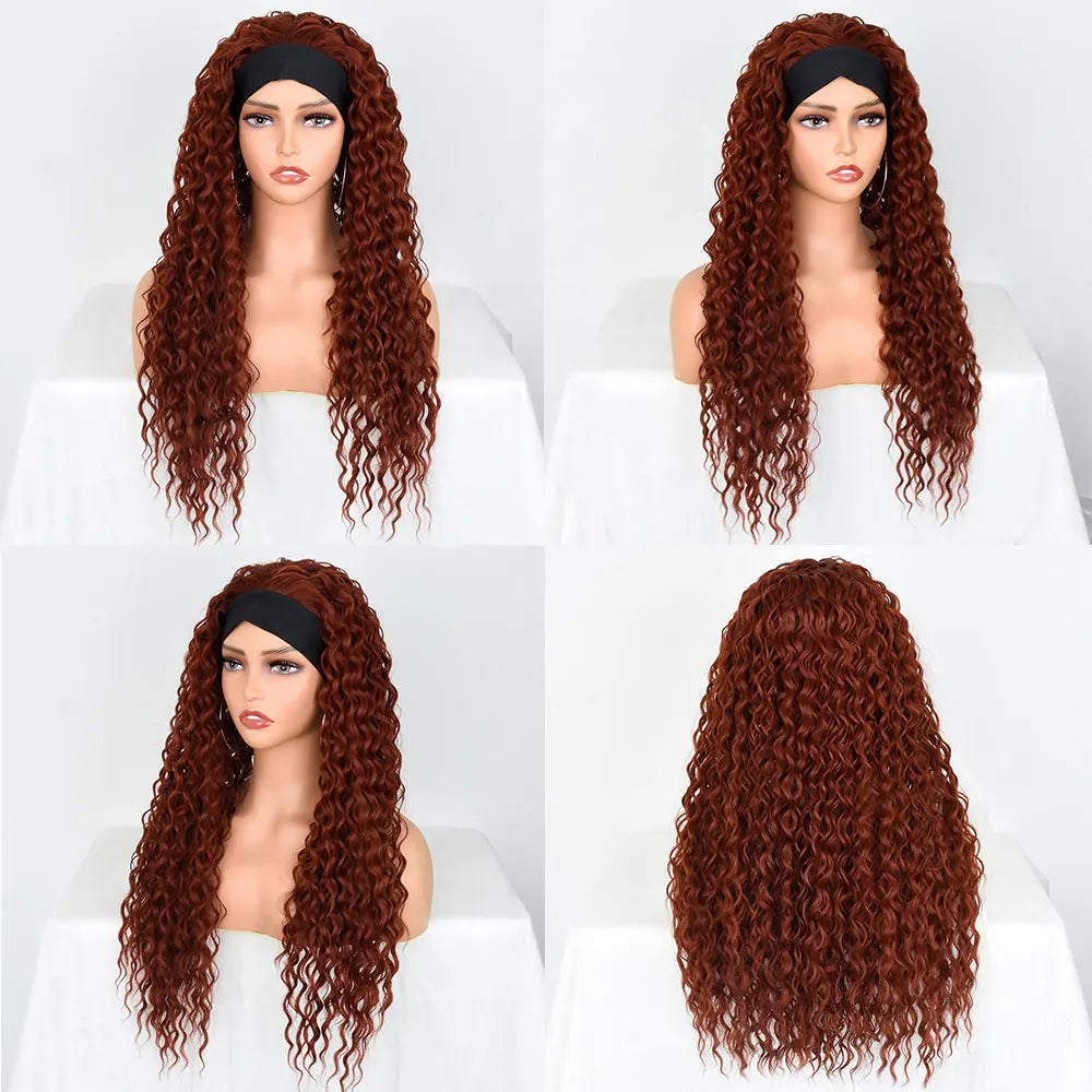 Synthetic Heat Resistant Ombre Curly Wigs