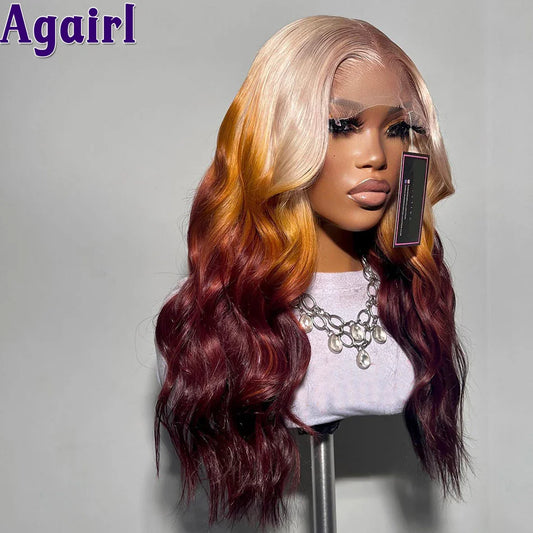 Lace Front Transparent Pre-Plucked Body Wave Peruvian Human Hair Wigs