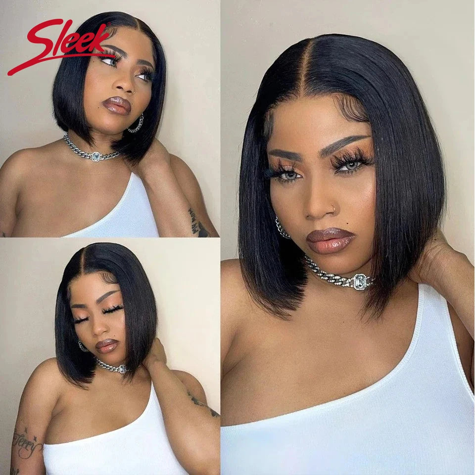 Lace Front Human Hair Remy Brazilian Straight Wigs