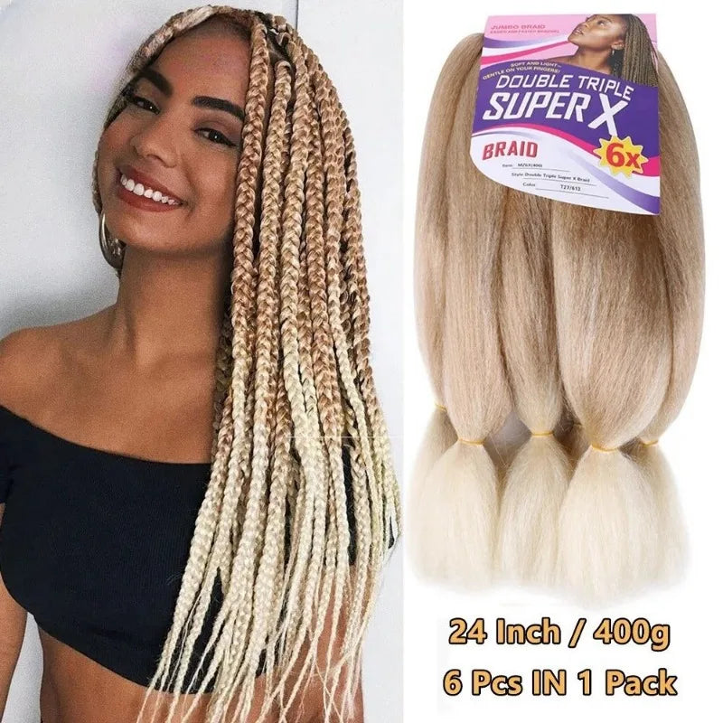 Pre-Stretched Synthetic YAKI Texture Hair Extensions(Bulk)