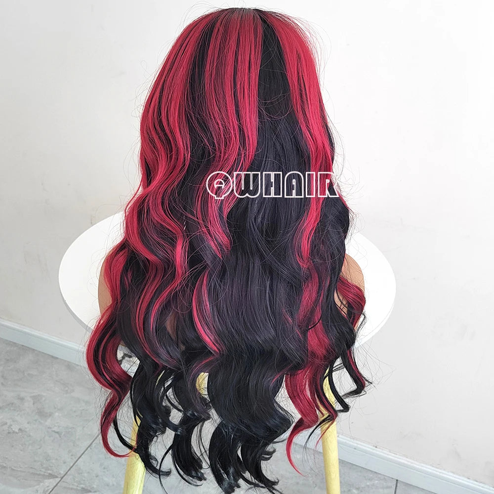 Synthetic Body Wave Heat Resistant Lace Front Wigs