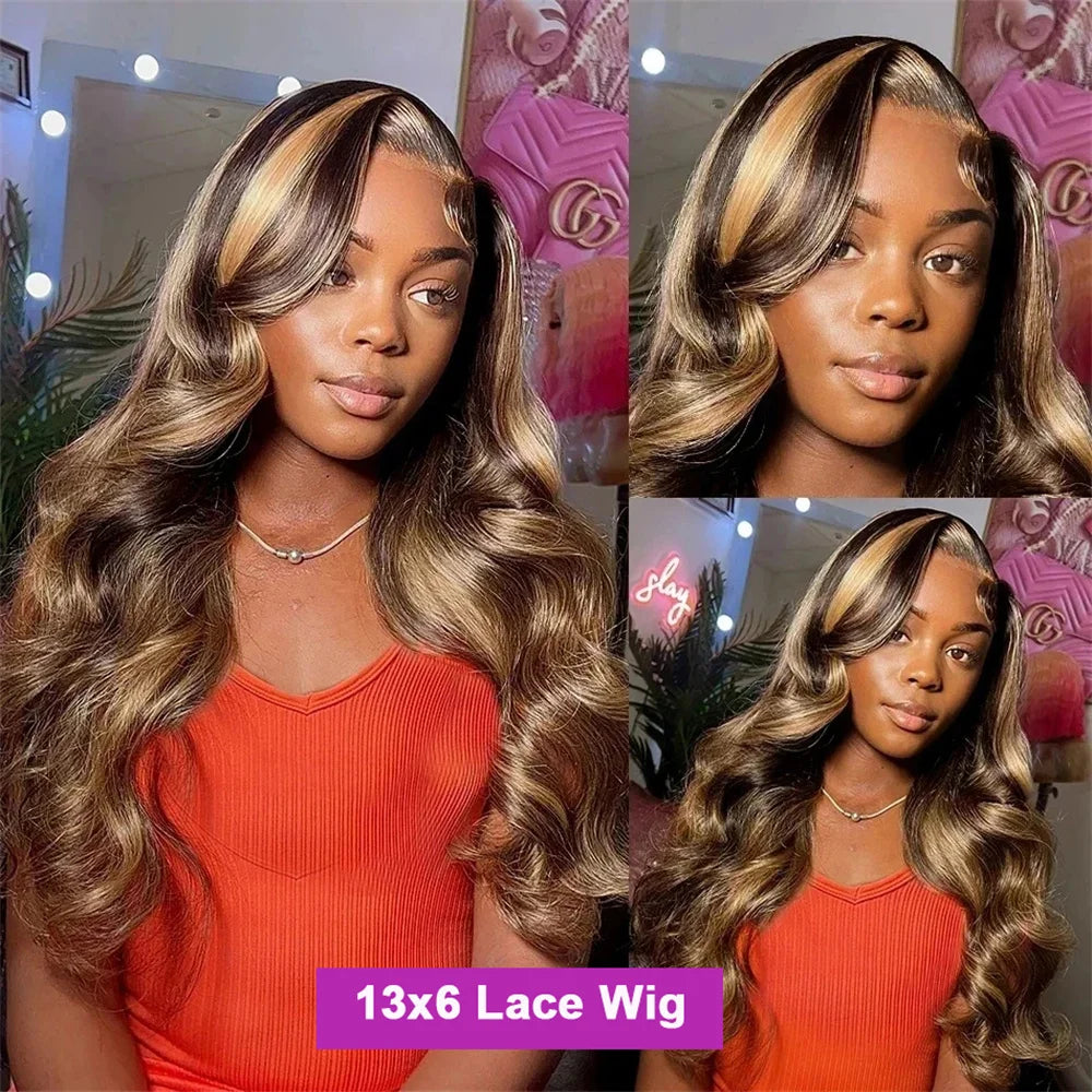 Lace Front Body Wave  Pre-Cut Human Hair Wigs