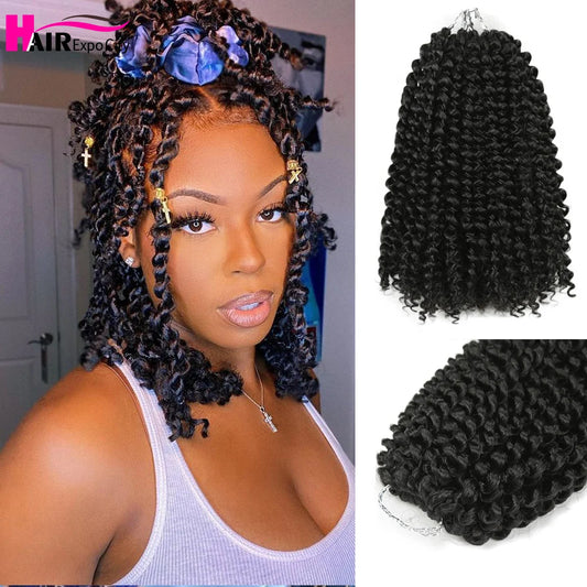 Crochet Synthetic Passion Twist Water Wave Hair