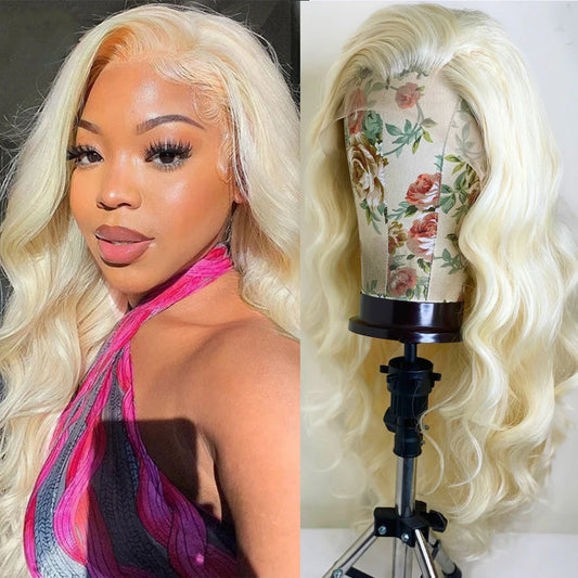 Glueless Synthetic Heat Resistant Lace Front Body Wave Wigs