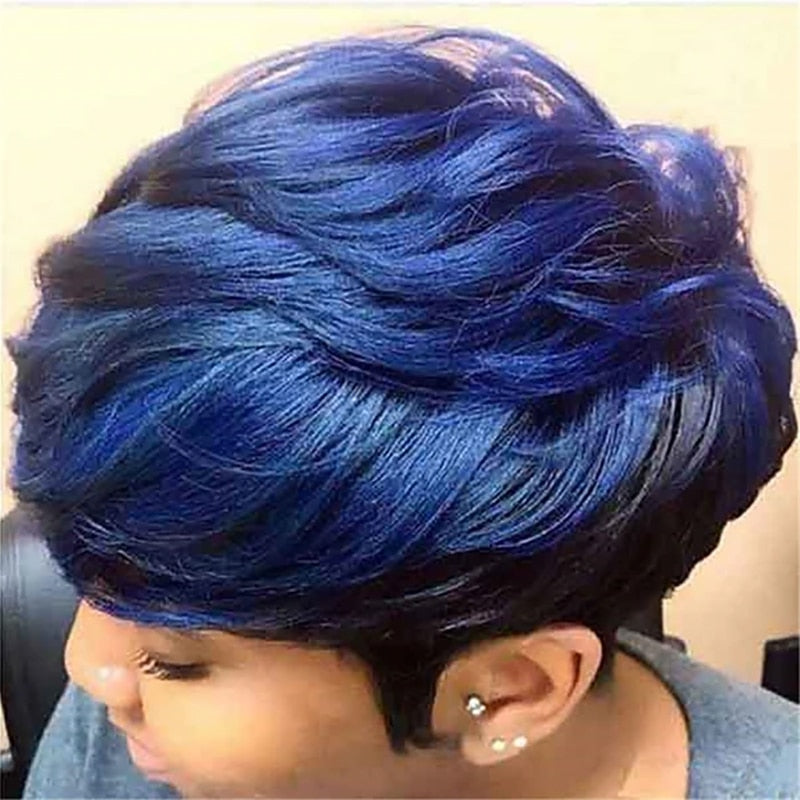 Synthetic Pixie Hair Short Curly Wig