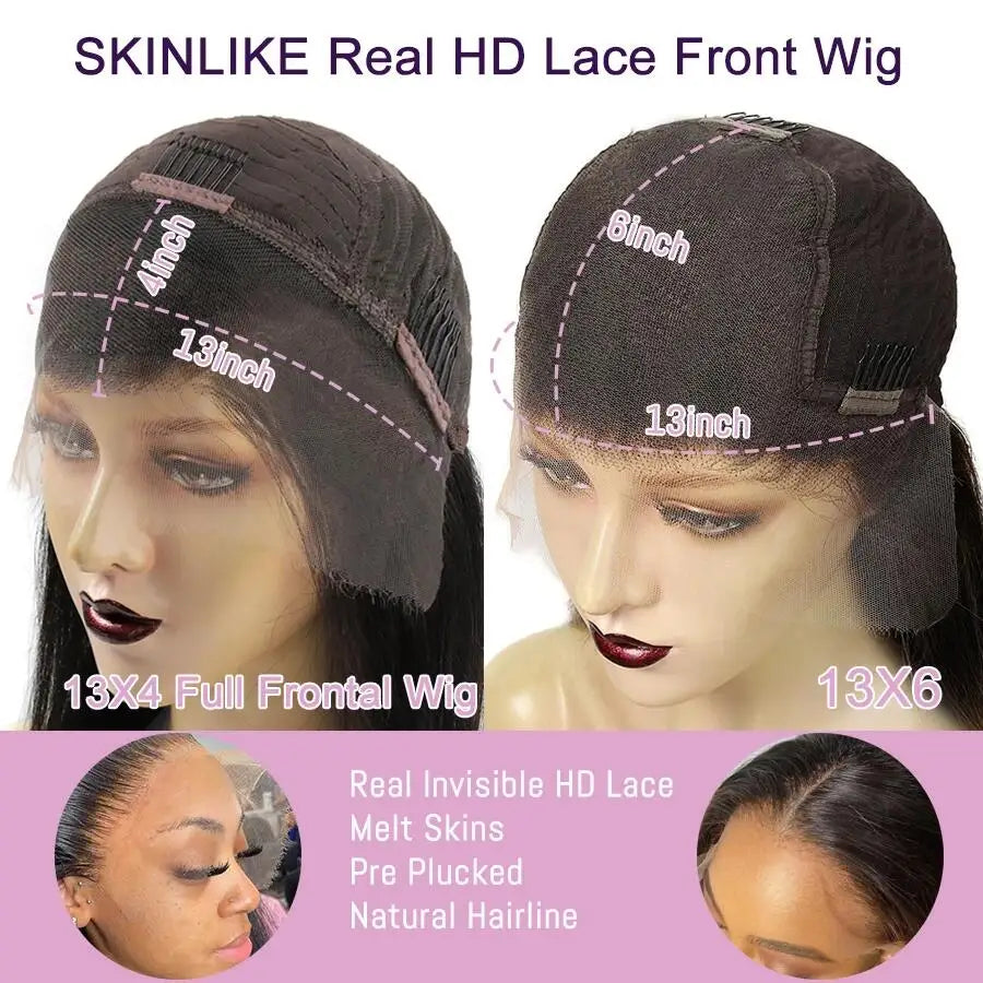 Lace Front Pre-Plucked  Highlight Body Wave  Human Hair Wigs