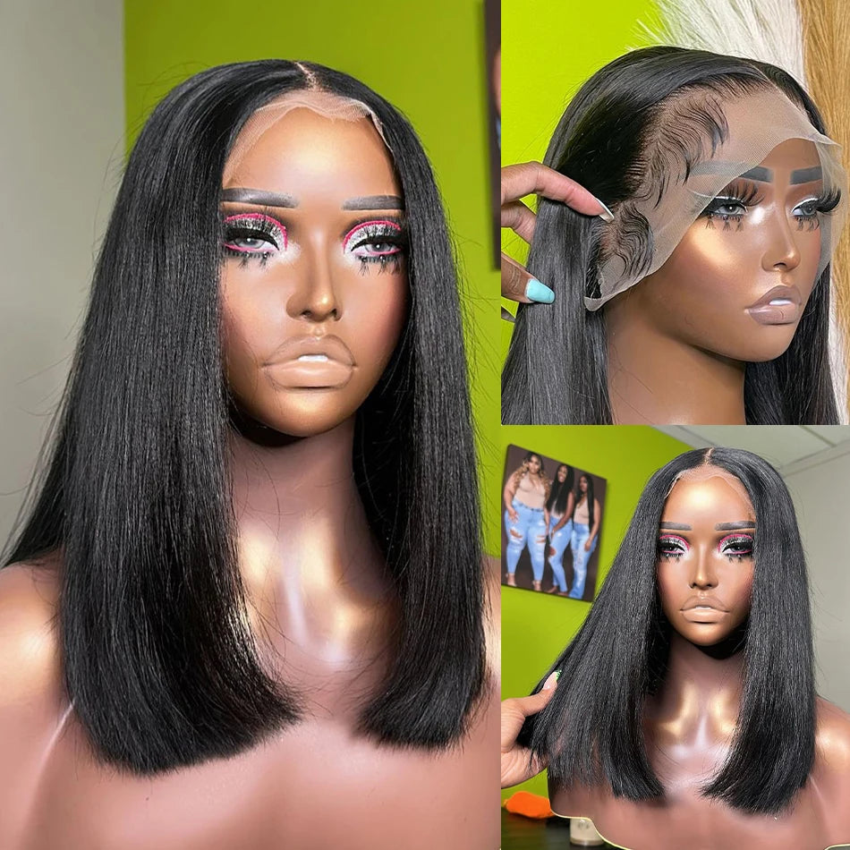 Lace Front Transparent Brazilian Human Hair Wigs