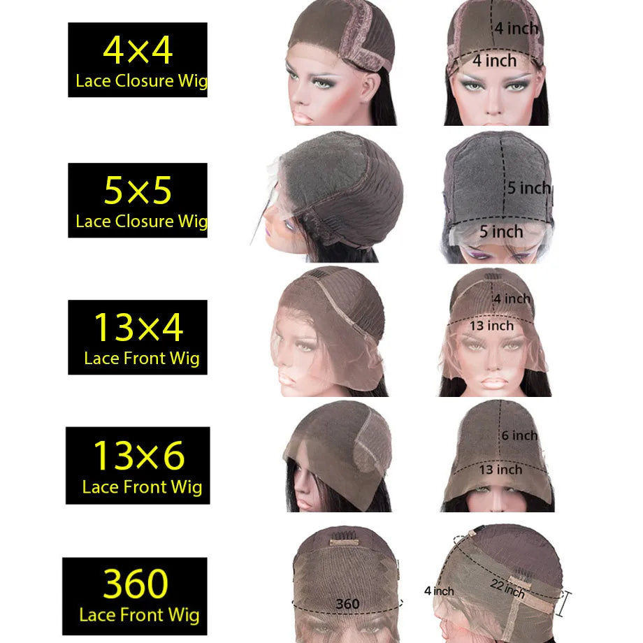 Lace Front Straight Human Hair Wigs