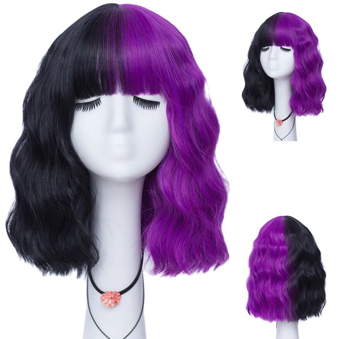 Synthetic High Resistant Two Tone Color Wigs