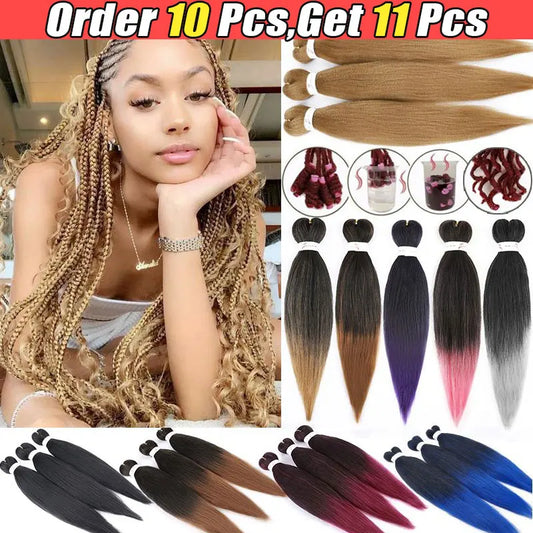 Pre-Stretched Braiding Hair Kanekalon Jumbo Extensions (Bulk)