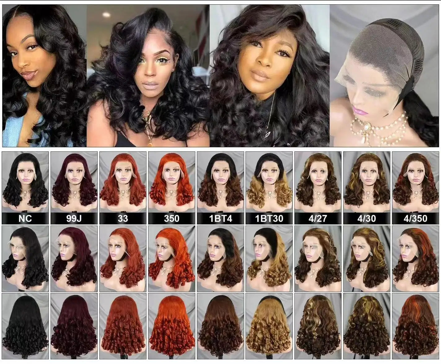 Lace Front Loose Wave Brazilian Remy Human Hair Wig