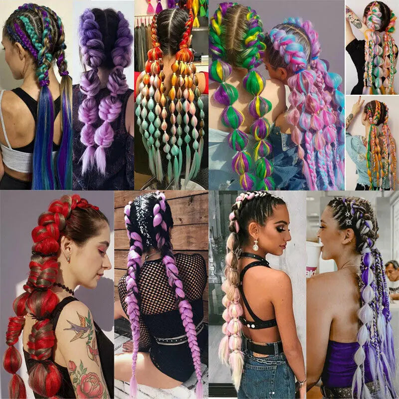 Pre-Stretched Braiding Hair Kanekalon Jumbo Extensions (Bulk)