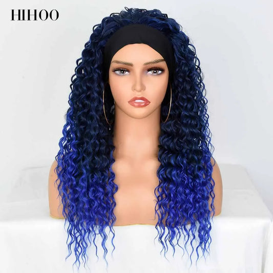 Synthetic Heat Resistant Ombre Curly Wigs