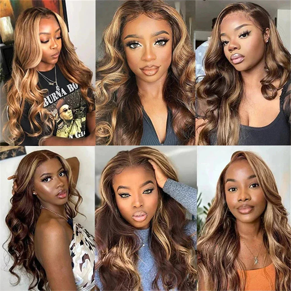 Lace Front Body Wave  Pre-Cut Human Hair Wigs