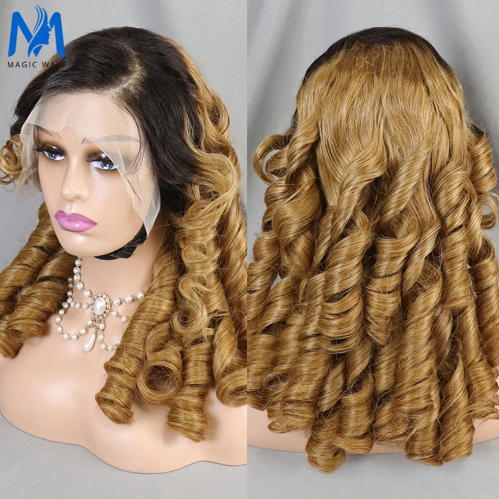 Lace Front Egg Roll Wave Brazilian Human Hair Wig