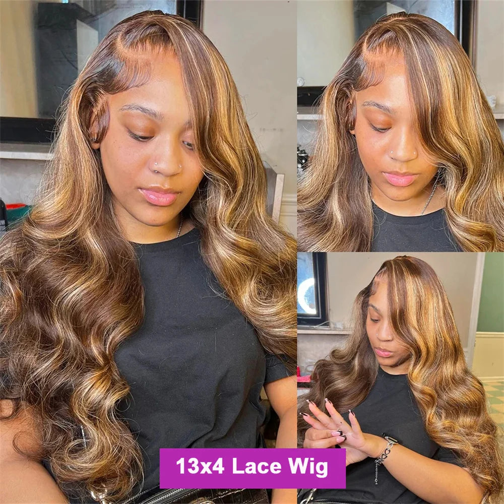 Lace Front Body Wave  Pre-Cut Human Hair Wigs