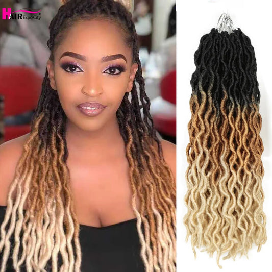 Crochet Curly Wavy Twist Locs Synthetic Hair