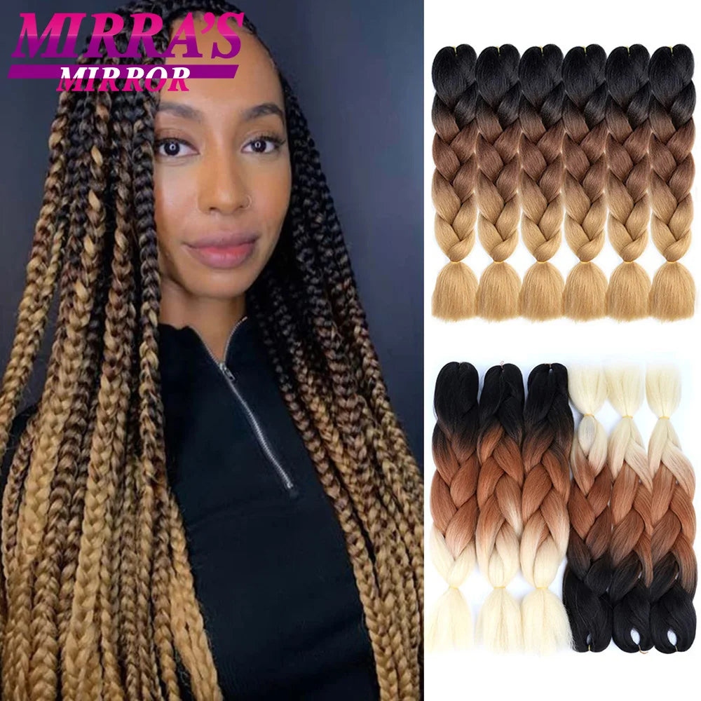 Ombre Synthetic Jumbo Braiding Hair Extensions (Bulk)