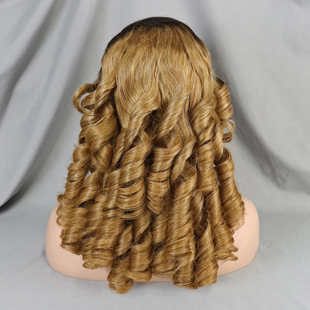 Lace Front Egg Roll Wave Brazilian Human Hair Wig