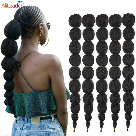 Synthetic Bubble Ponytail Drawstring