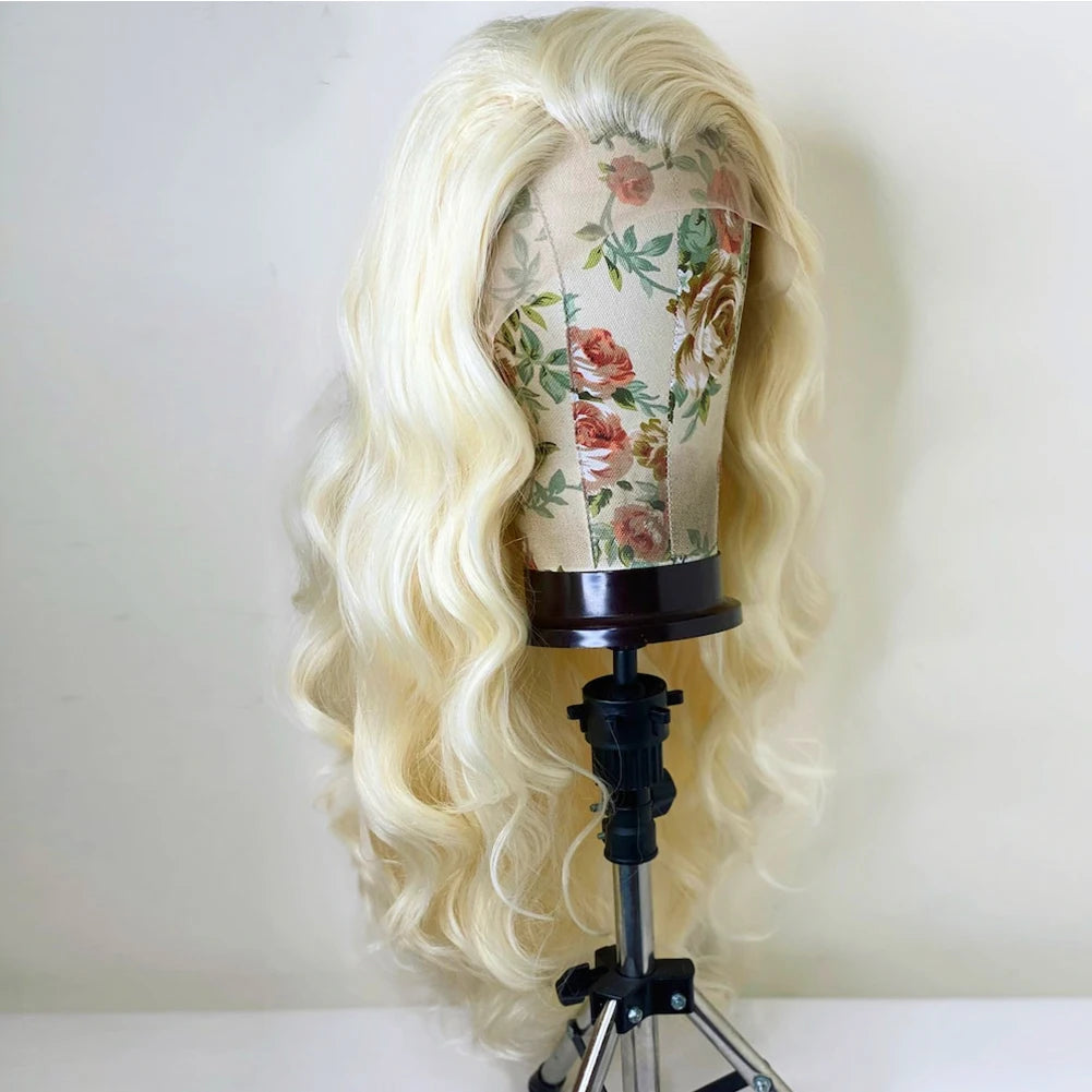 Glueless Synthetic Heat Resistant Lace Front Body Wave Wigs