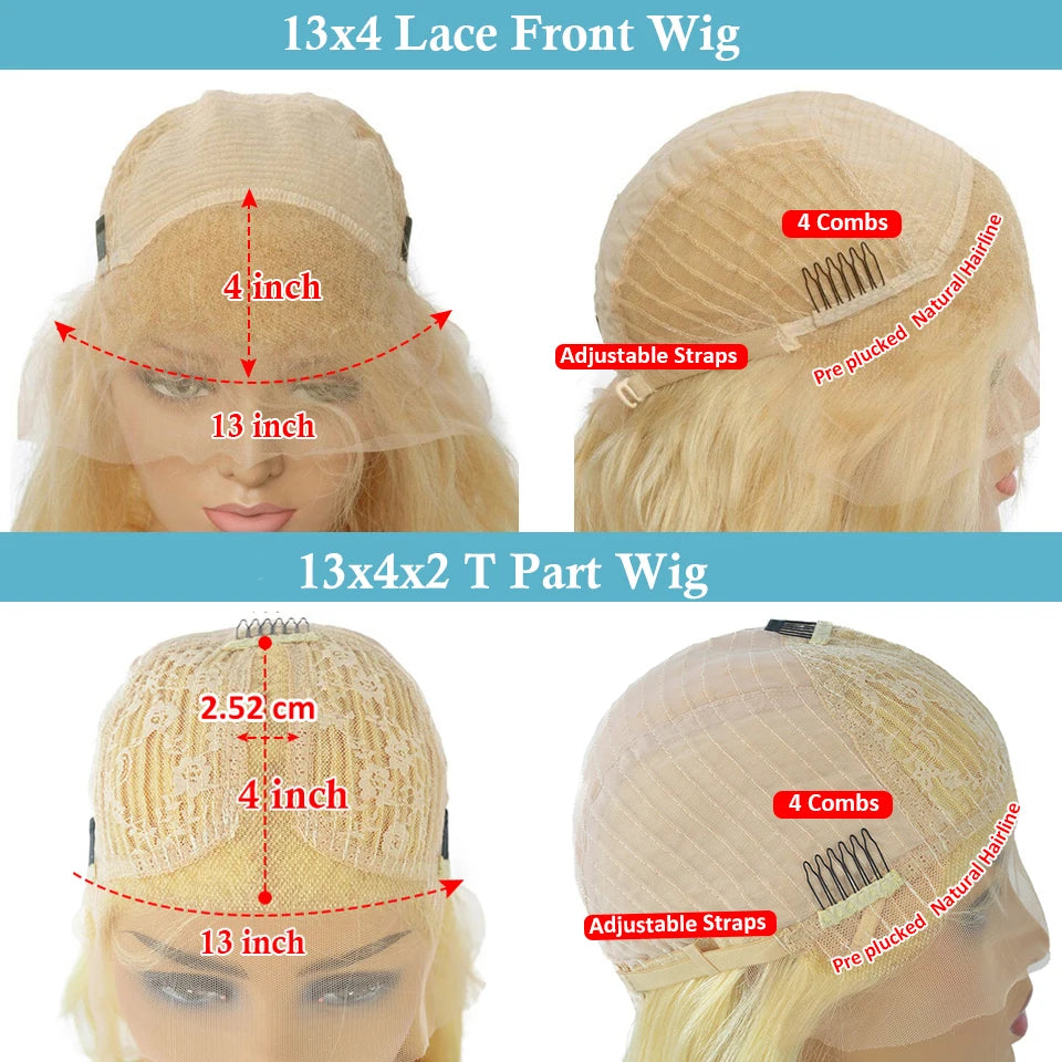 Lace Front Pre-Plucked Ombre Colored Brazilain  Human Remy Hair Wig]